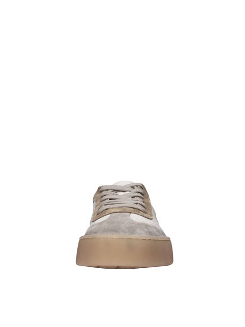 Sneakers in pelle e camoscio VOILE BLANCHE | MIND02SABBIA-OFF WHITE-COGNAC